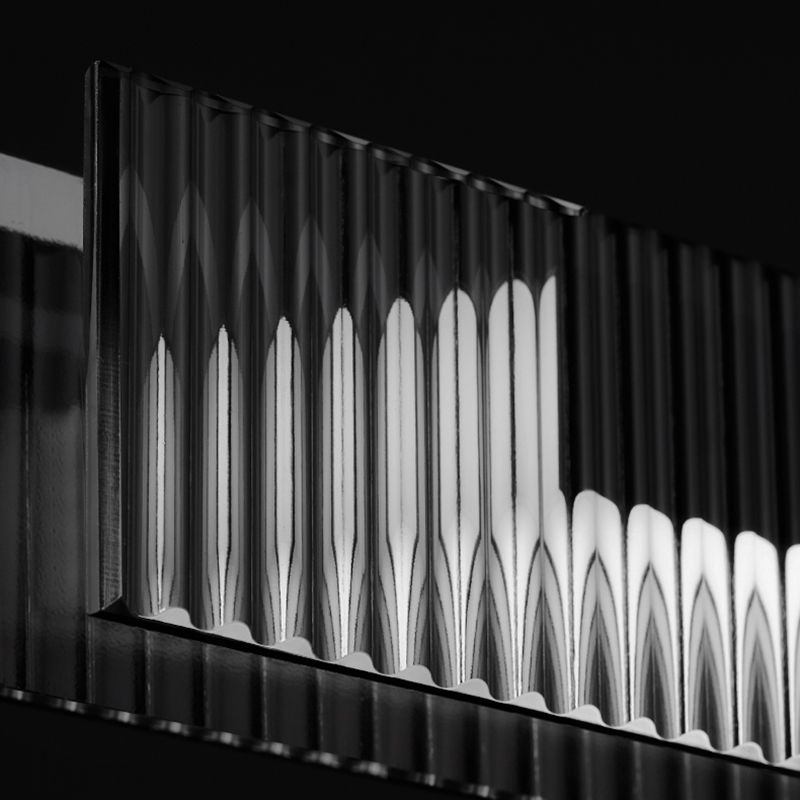 Dining Room Nordic Modern Island Light Fixture LED Linear Glass Pendant Light