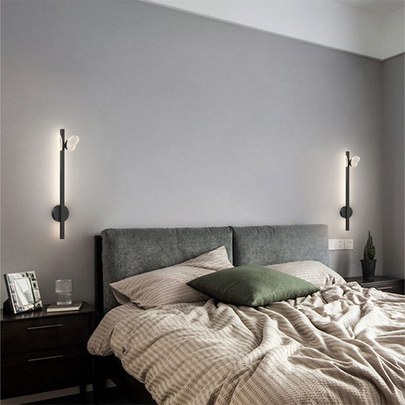 Linear Shape Metal Wall Lights Modern Style 2 Light Wall Mounted Light Fixtures