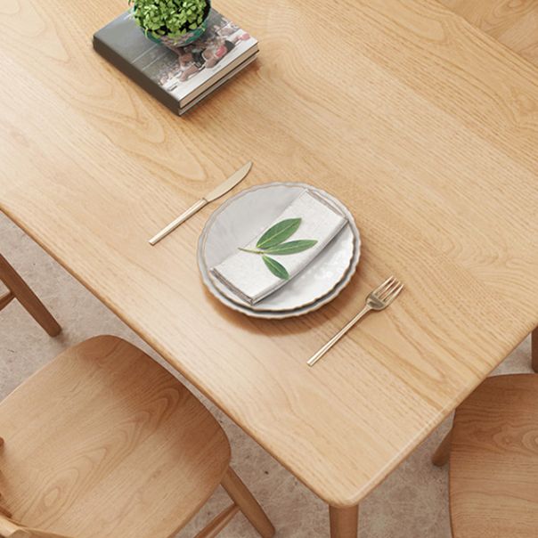 Traditional 1/2/5/7 Pieces Rectangle Dining Set Solid Wood Dining Room Table with Chairs