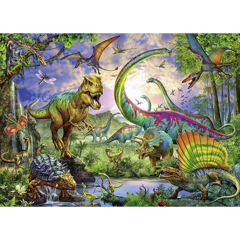 Green Dinosaur Wallpaper Mural Wild Beast Contemporary Waterproofing Wall Covering