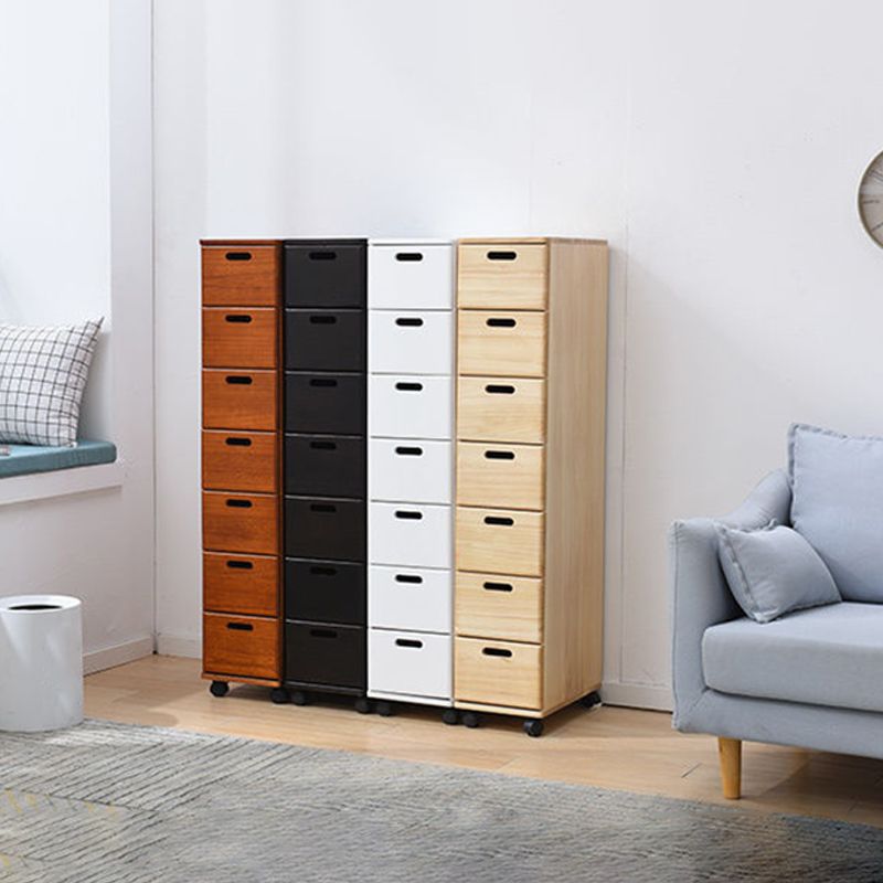Solid Wood Rectangle Accent Chest with Drawers Chest 7.87" Long