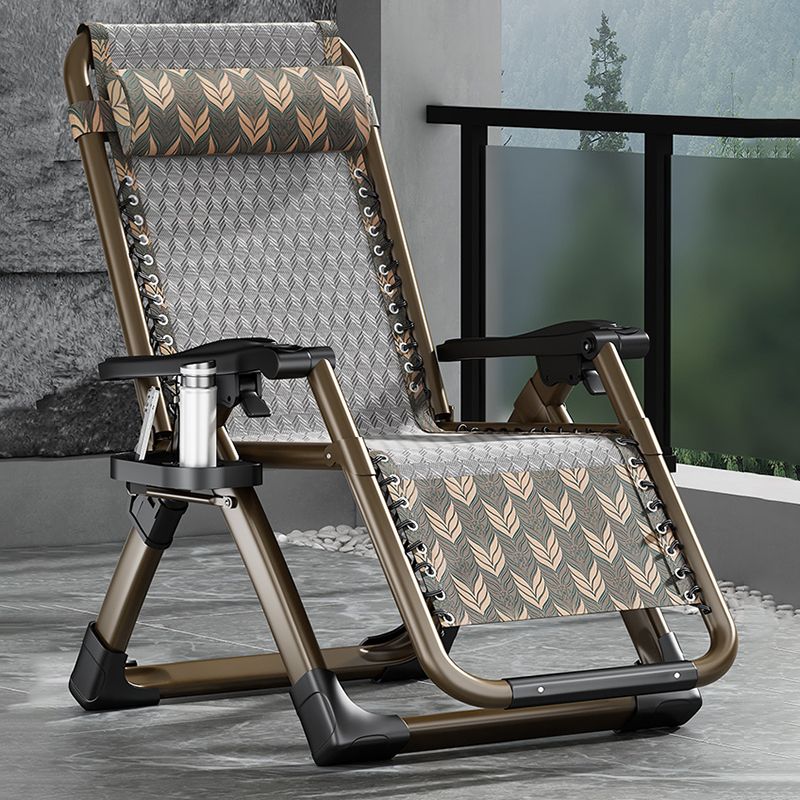 Contemporary Single Ergonimic Recliner with Legs and Pillow Metal Solid Color