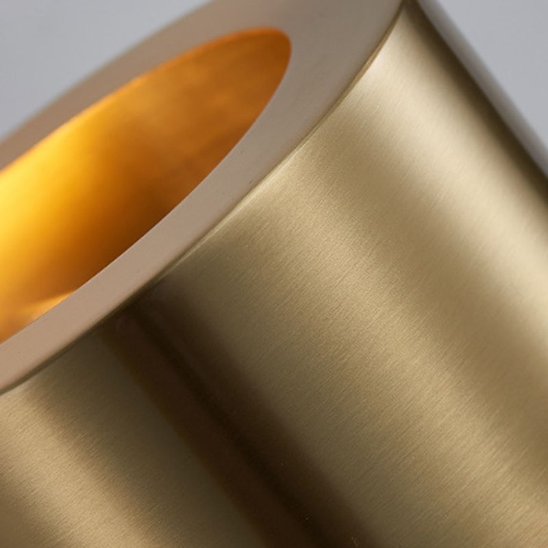 Modern Wall Sconce Drum Copper Sconce Light Fixture for Bedroom