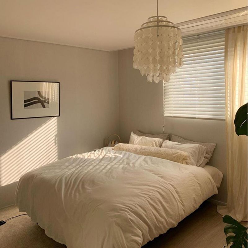 3-Tiers Shells Deco Hanging Light Contemporary Style Single Light Suspension Lamp for Dining Room