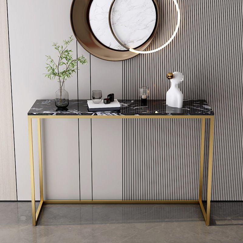 11.8 Inch Wide Console Table Rectangle Metal Contemporary End Table