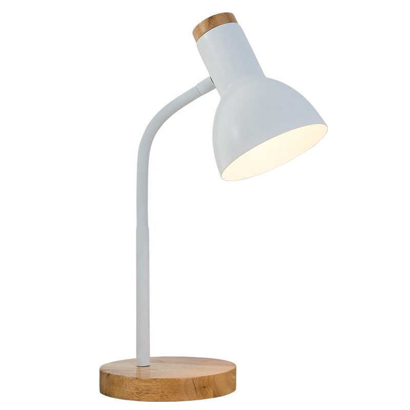 Macaroon Style Design Night Table Lamps Bell 1-Light Nightstand Lights with Metal Shade