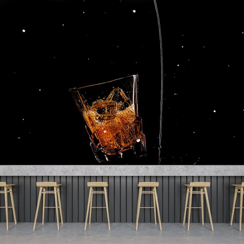 Contemporary Commercial Wine Mural Wallpaper Stain Resistant Wall Decor for Bar