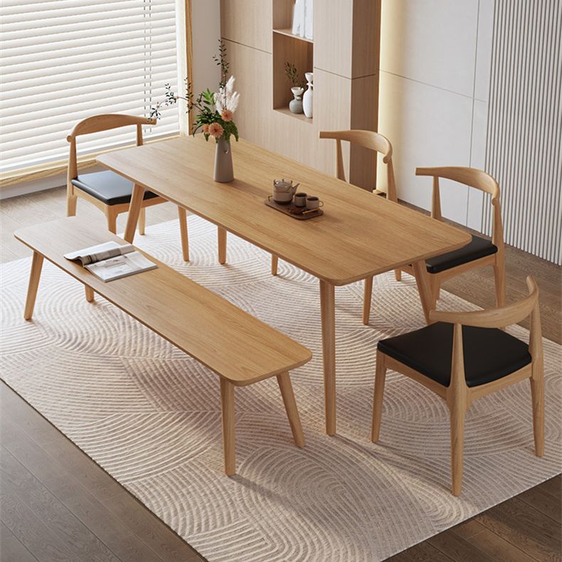Solid Wood Furniture with Chairs 1/2/3/5 Pcs Modern Dinette Set for Home Use