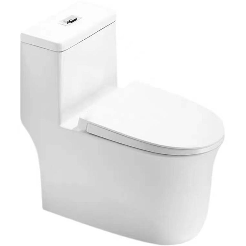 Modern One Piece Flush Toilet Floor Mounted White Toilet Bowl for Bathroom