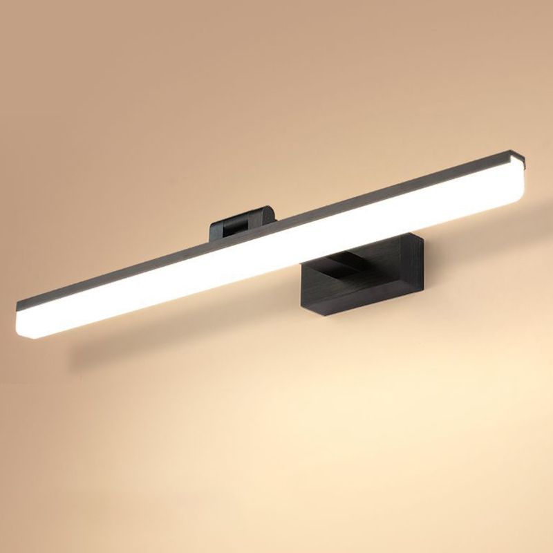 Nordic Simplicity Rectangular Wall Lights Plastic Sconce Light Fixtures for Bathroom
