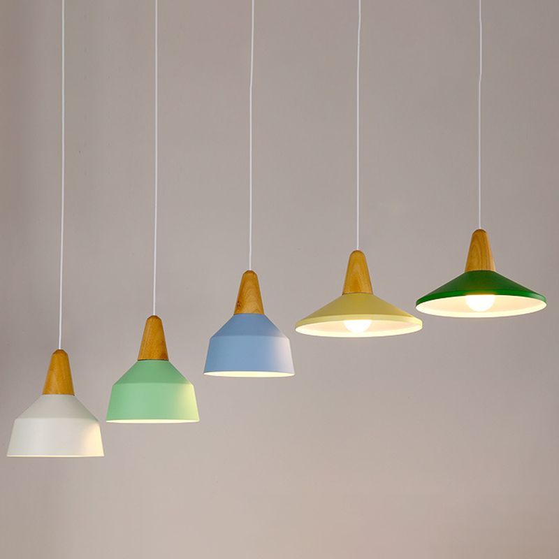 Trota in legno in metallo Trota sospesa a sospensione Simplicità Simplicità Apparecchio di illuminazione a sospensione per camera da letto