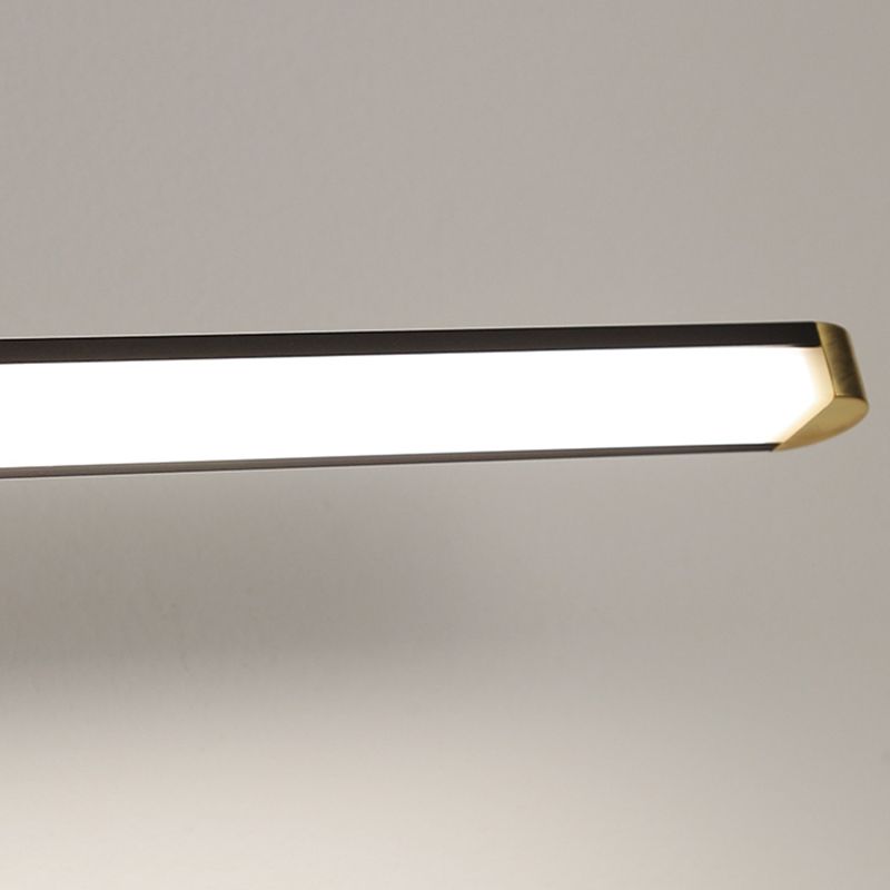 Minimalism Vanity Lighting Metal Wall Light Fixture in Black for Bathroom