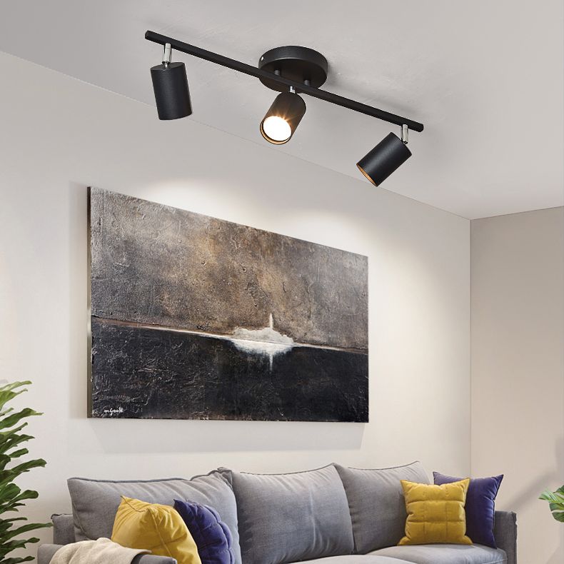 Metal Track Pendant Lighting Super Bright Modern minimalist Style Surface Mounted Spotlight for Home Living Room TV Backdrop