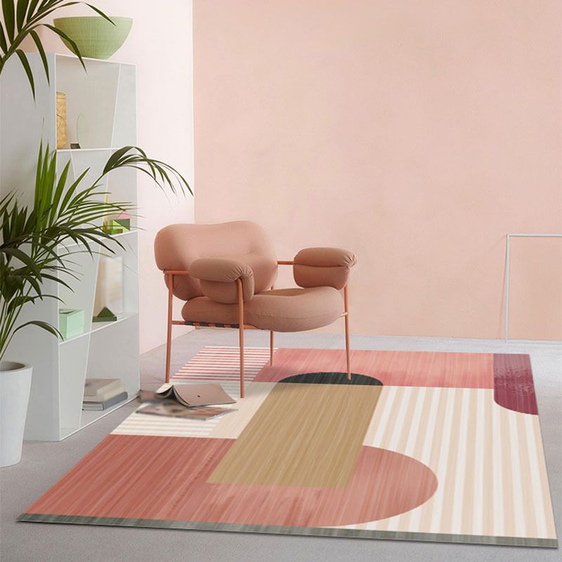 Black Modern Carpet Polyester Color Lump Carpet Stain Resistant Carpet for Home Decor