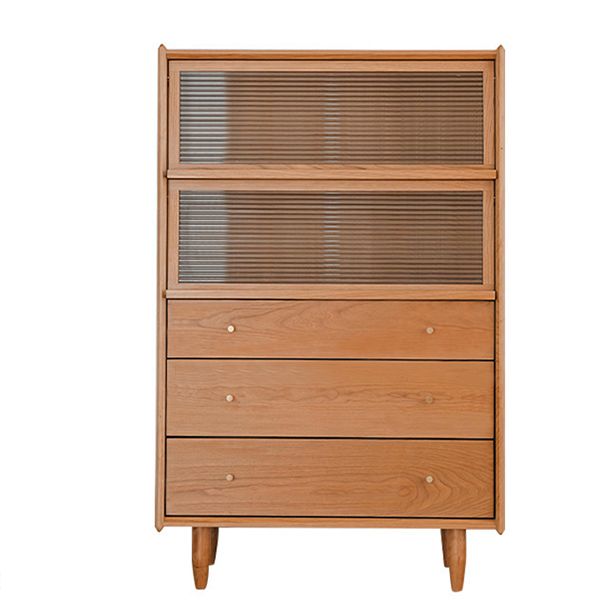 Solid Wood Storage Chest Dresser Modern Dresser without Mirror