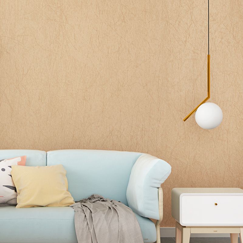 Papier peint beige de couleur unie, revêtement mural non collé pour la décoration de la maison, 33' L x 20,5" l