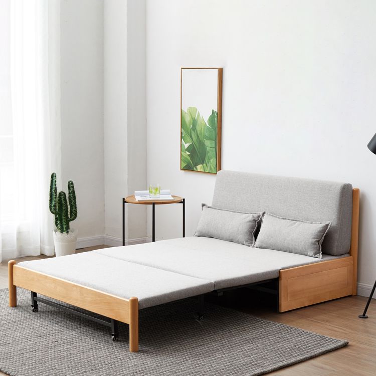 31.5" W Solid Wood Removable Sleeper Sofa Scandinavian Sofa Bed