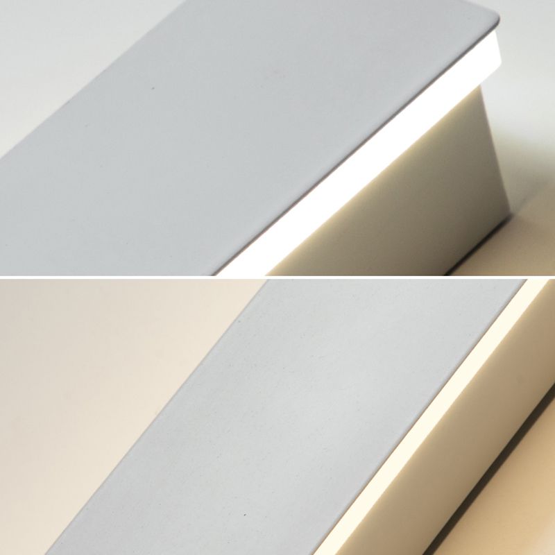 Modern Simple Simple Stile Linear Wall Sconce Metal 1 Sconces Light in White Finish