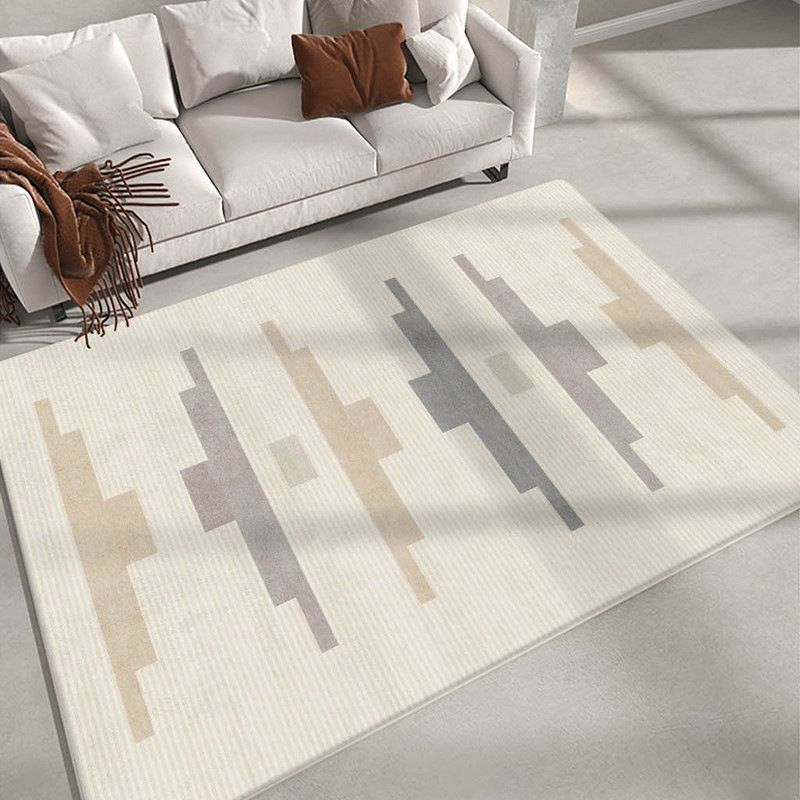 Moderne kaki -tint tapijt tapijt wasbaar wasbaar polyester tapijt woonkamer vlek resistent gebied tapijt