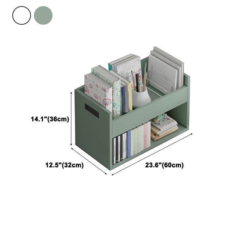 Contemporary Wood Bookshelf Closed Back Bookcase for Home Office