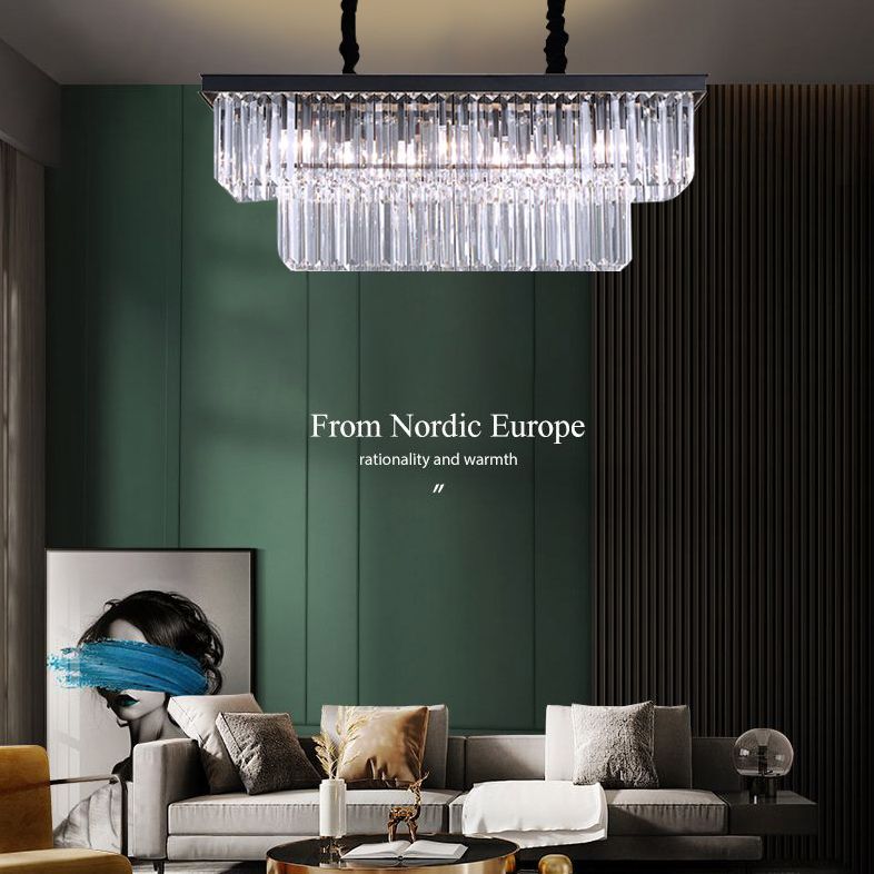 Lampade dell'isola illuminazione isola lineare Luci dell'isola in nero