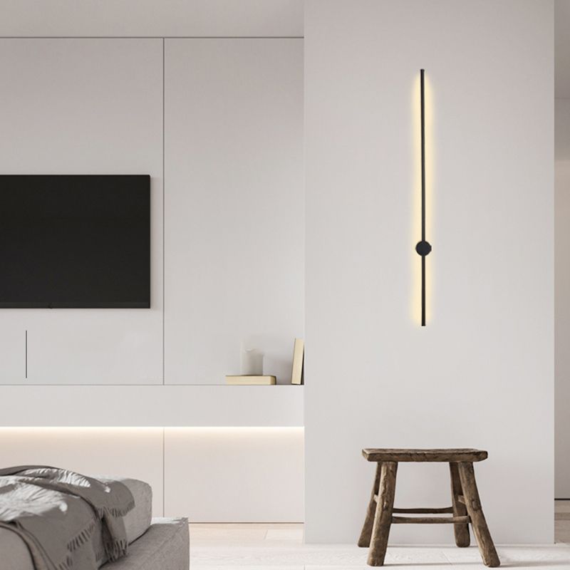 Metal Strip Wall Light Minimalist 1 Light LED Wall Sconce for Living Room