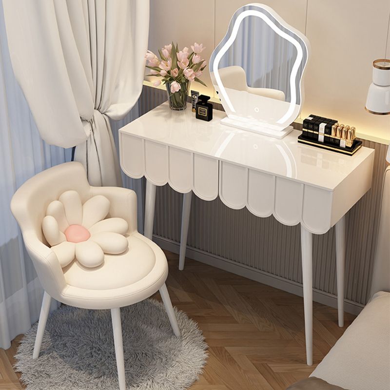 Contemporary Wooden Vanity Dressing Table with Storage Drawers