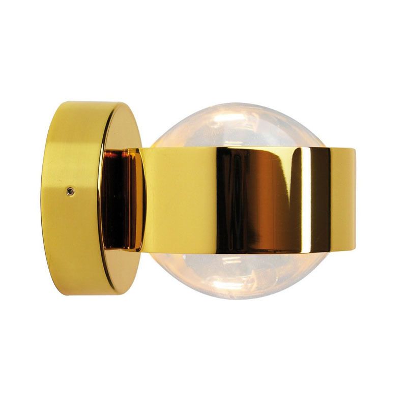 Metal Round Shape Wall Light Modern 2 Lights Wall Mount Light Fixture