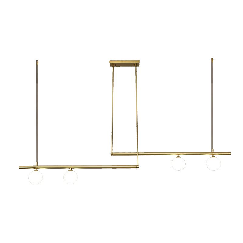 Modern Island Light Glass Hanging Lighting Fixture for Dining Room