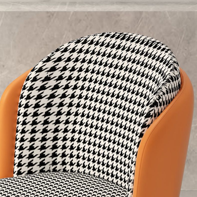 Upholstered Side Chair Modern Style Open Back Armless Chair for Dining Room