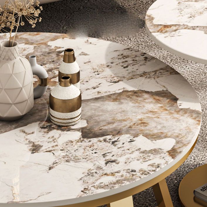 Frame Round Coffee Table Slate Top Coffee Coffee or End Table