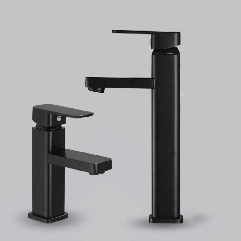 Industrial Bathroom Faucet Stainless Steel Lever Handles with Water Hose Vessel Faucet