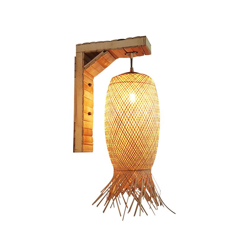 Modern Creative Wall Light Bamboo Wall Sconce Light for Living Room