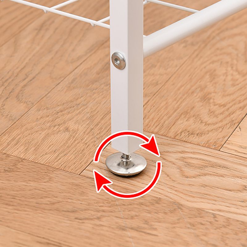 Modern Metal Bookcase Vertical Etagere Open Back Bookshelf in Burnish