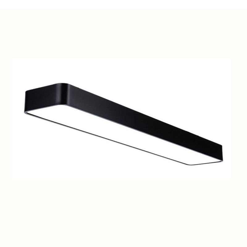 Rectangle Shape LED Ceiling Lamp Modern Aluminium 1 Light Flush Mount for Balcony