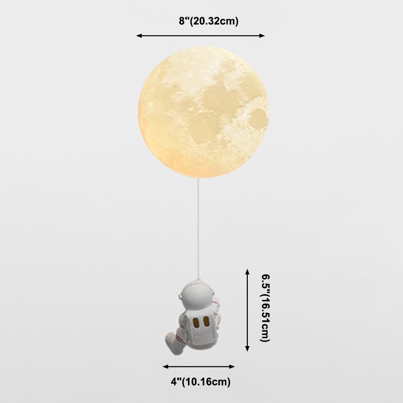 Child Room One Head Wall Sconce Astronauts Boy Room Wall Mounted Light Fixture