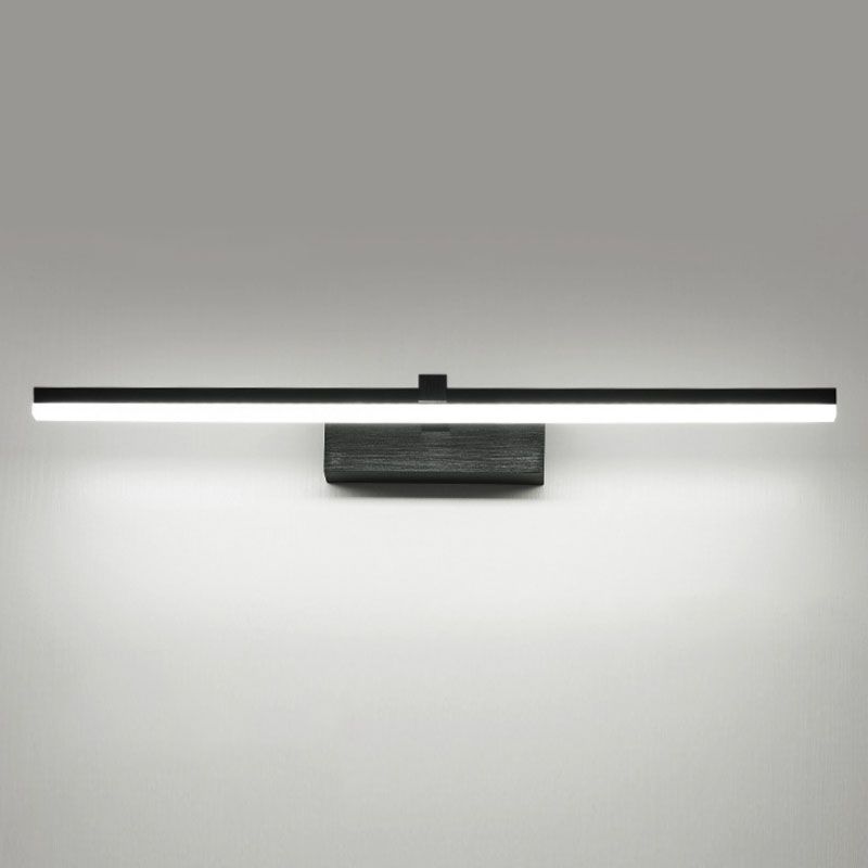 1-Head Linear Shade Wall Sconce Modern Simple Style Mirror Wall Lighting