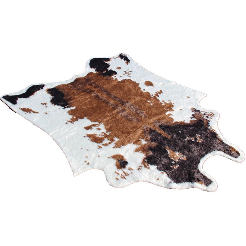 Casual Animal Skin Pattern Rug Multi-Colored Polyster Rug Non-Slip Pet Friendly Area Carpet for Living Room