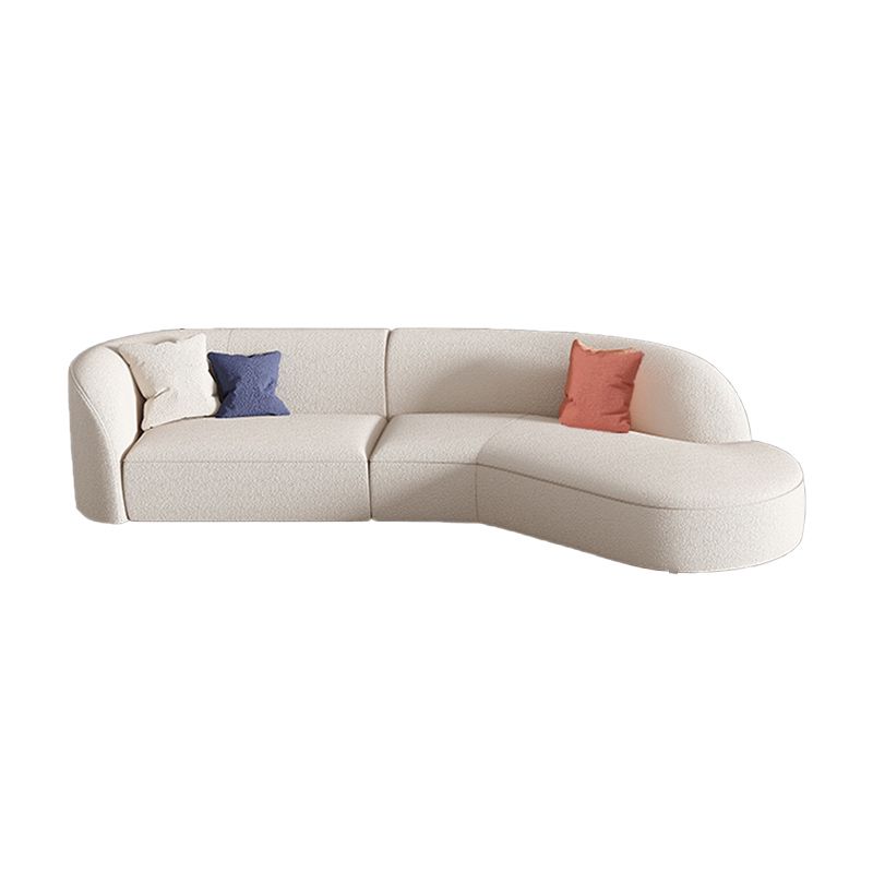Contemporary Fabric/Faux Leather Seating Tight Back Sofa for Living Room