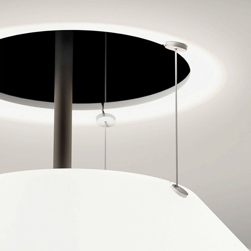 Slim Metal Modern Hanging Lamp Kit 1-Light LED Down Lighting Pendant for Living Room