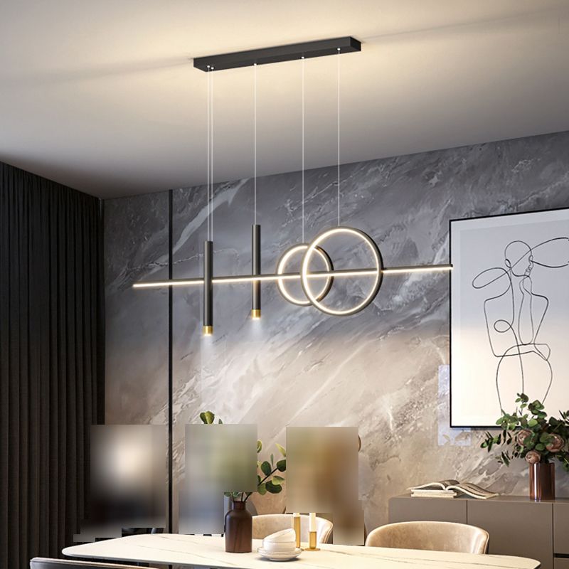 Lámparas de lámparas de geometría de geometría moderna de lámparas LED LED de 5 cabezas