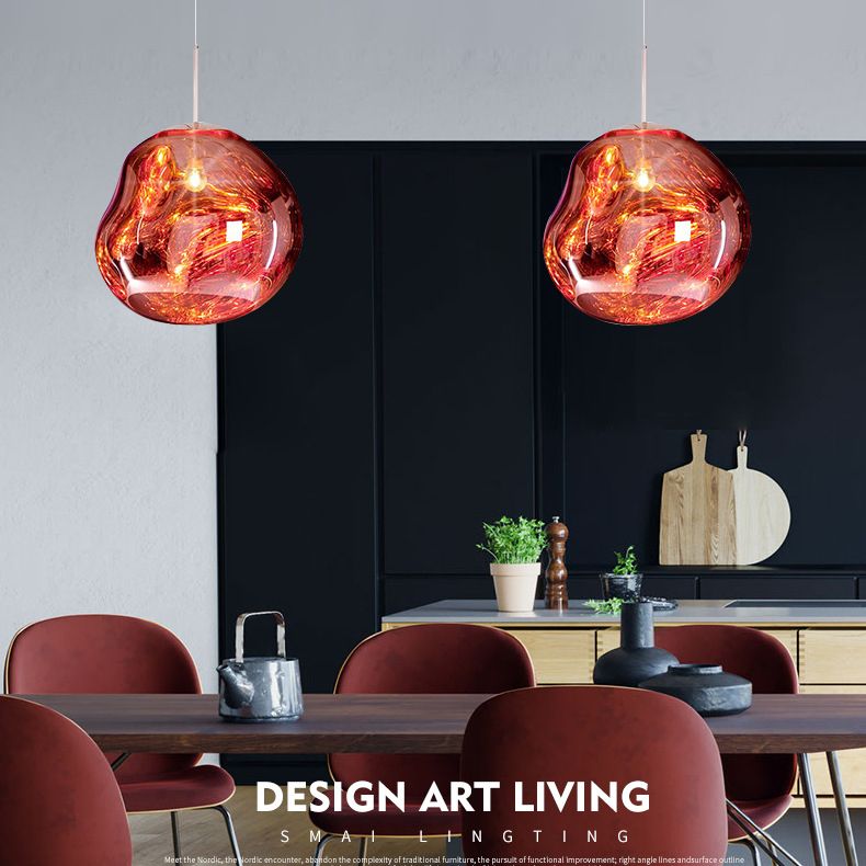 Lava Globe Hanging Light Novel minimalistische Acryl 1-Licht-Anhänger für das Restaurant