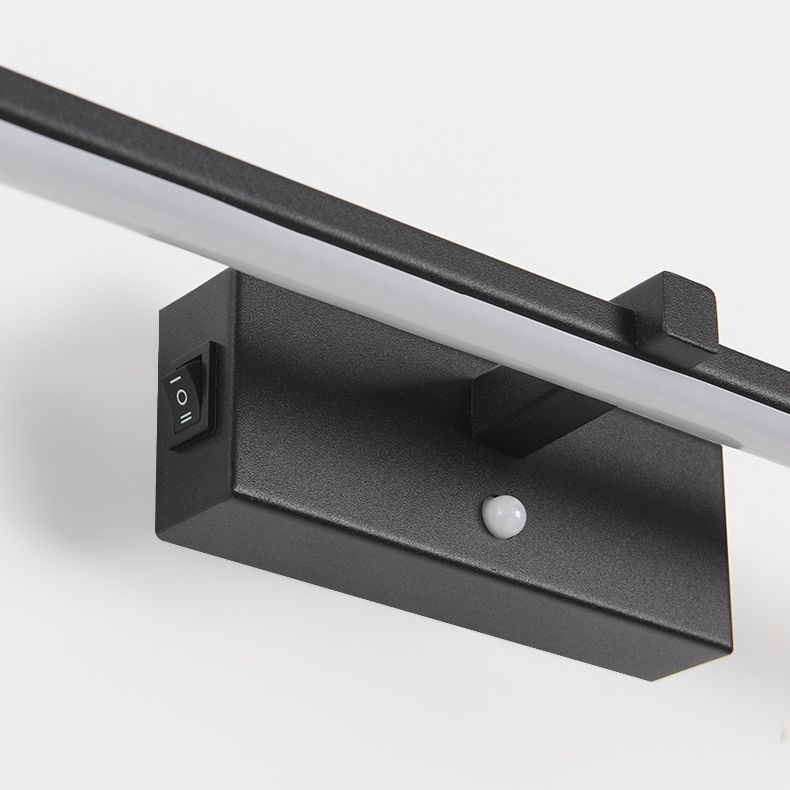 Nordic Style Iron Vanity Light LED Strip Shape Vanity Lamp for Shower Room