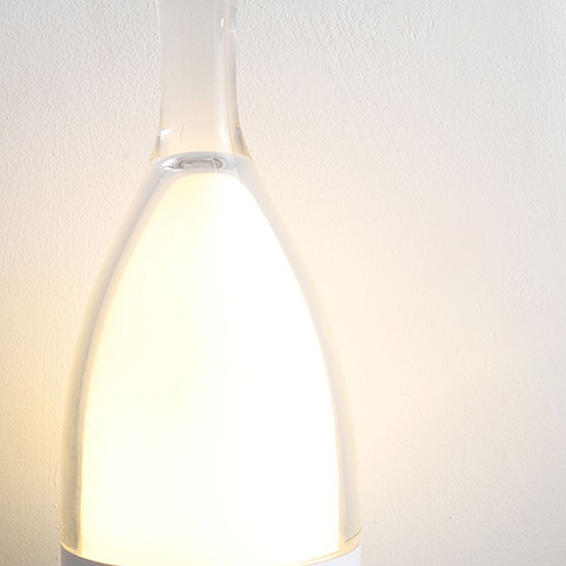 Bottle Shape Table Lamp Modern Style Glass Single Light Table Light