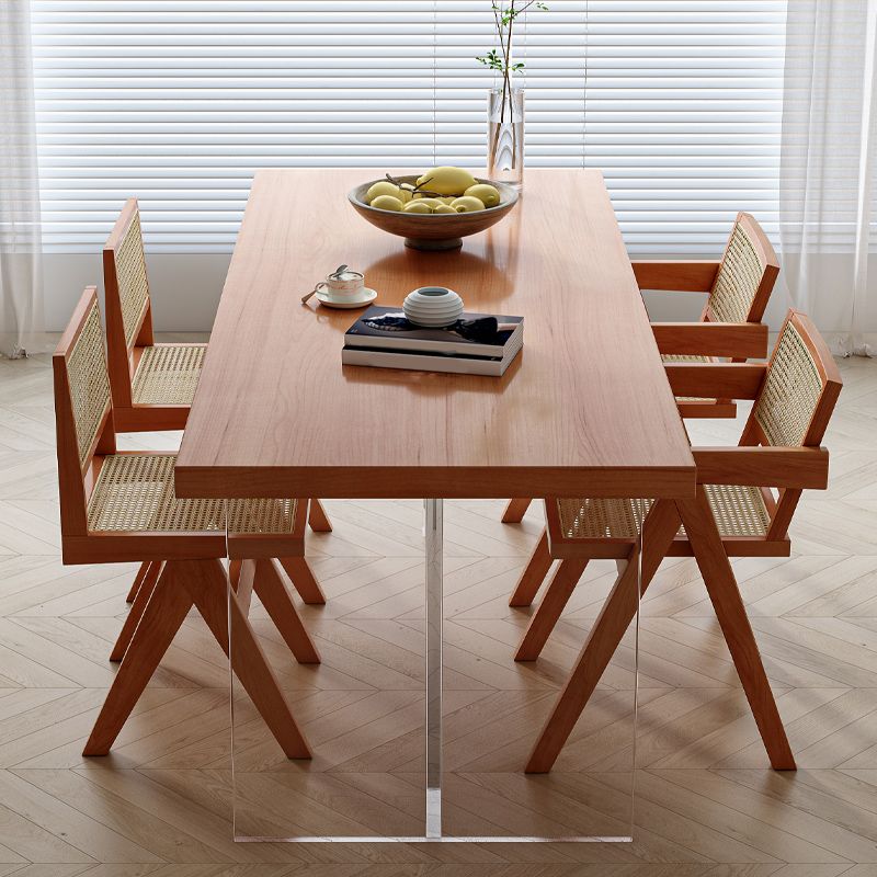 Modern Solid Wood Furniture 1/2/4/5 Pcs Standard Height Dining Room Table Set