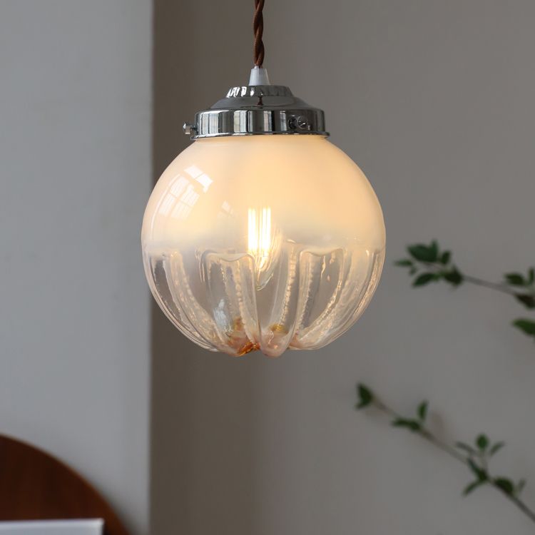 Pendante de style moderne minimalisme minimalisme en métal verre suspendu pour le chevet