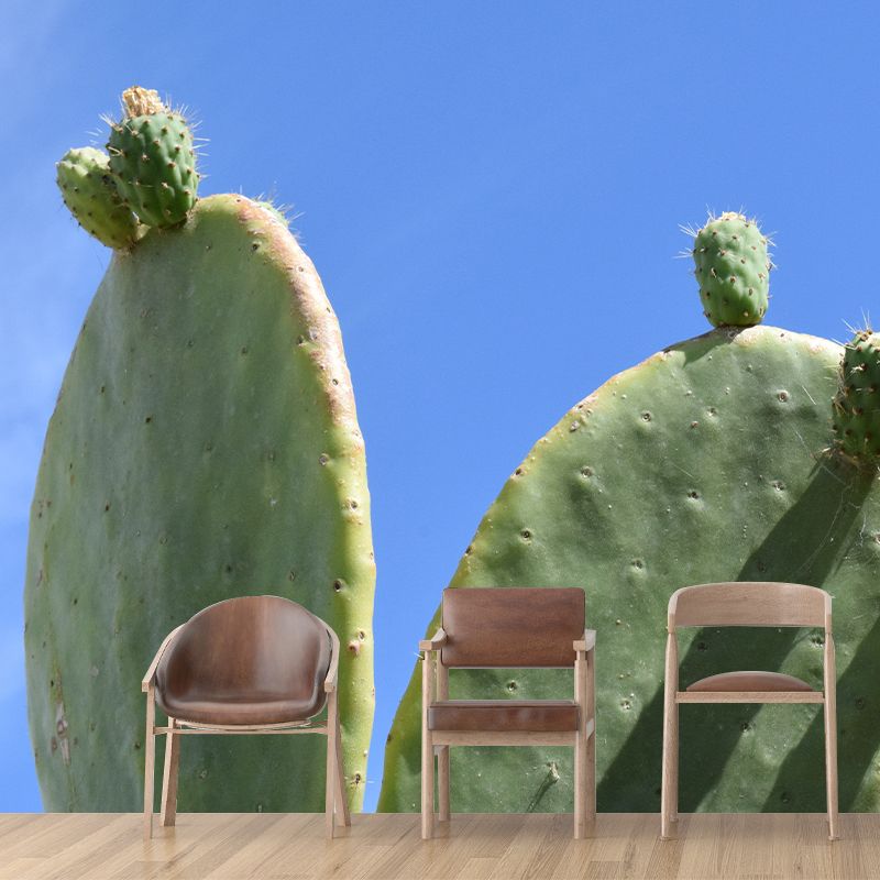 Papier peint Mural Cactus, couleur verte, résistant à la moisissure, pour décoration de salon