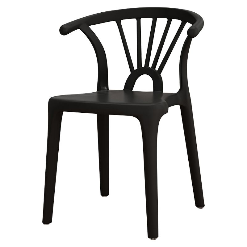 Silla sin brazos de Wishbone del comedor de la silla lateral del plástico contemporáneo
