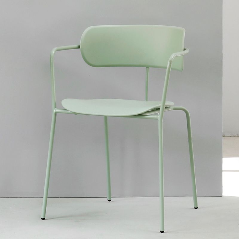 Modern Style Arm Chair Plastic Indoor Dining Chair for Living Room