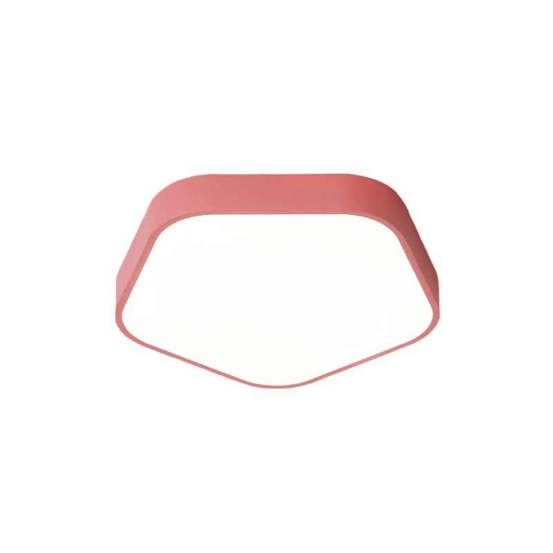Pentagone Slim Panel Flush Mount Light Simple Simple Acrylique Plafond Light pour la salle d'étude